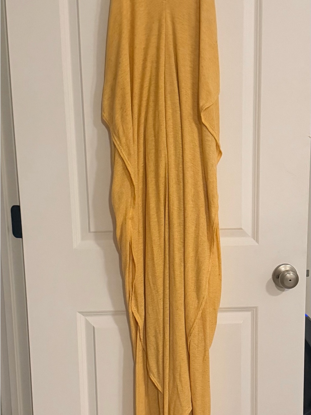 Free People Open-Back Draped Gown in Golden Yellow - Picture 2 of 3